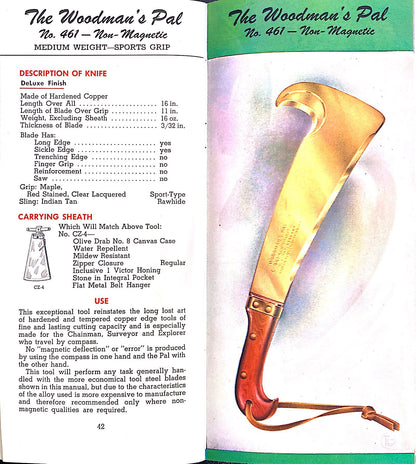 Authentic 1944 Woodman's Pal Owner's Manual
