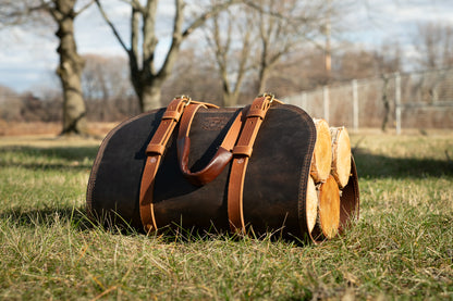 Leather Log Carrier