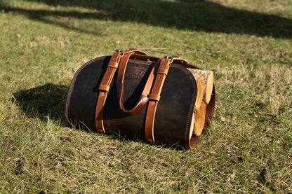 Leather Log Carrier