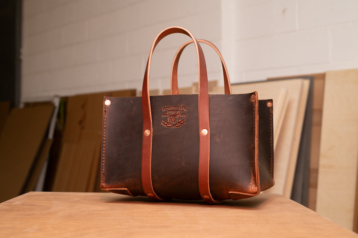 Leather Tool Bag Tote